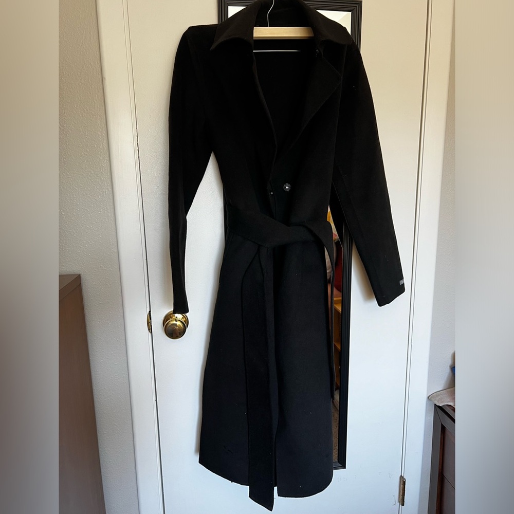 Black Bernardo Overcoat